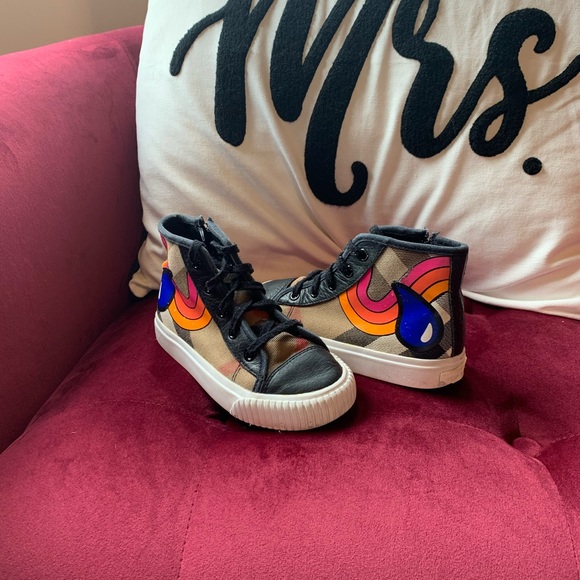 Burberry Other - Burberry rain drop high tops